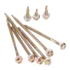 Golden screw stainless steel self-tapping screw, 304 material, bright and corrosion-resistant, multiple specifications available Item Picture